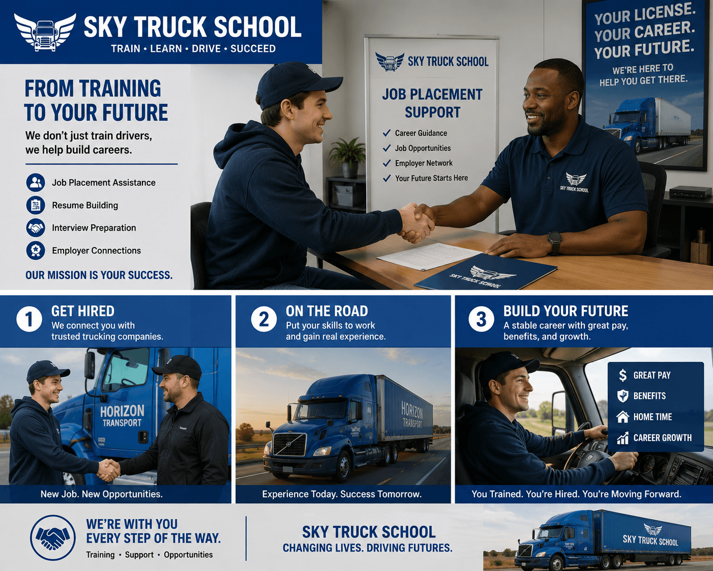 Sky Truck School training yard